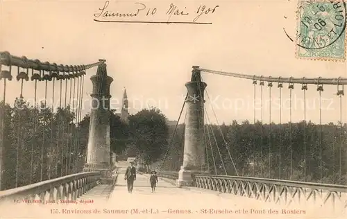 AK / Ansichtskarte Gennes Maine et Loire Environs de Saumur Pont des Rosiers Kat. Gennes