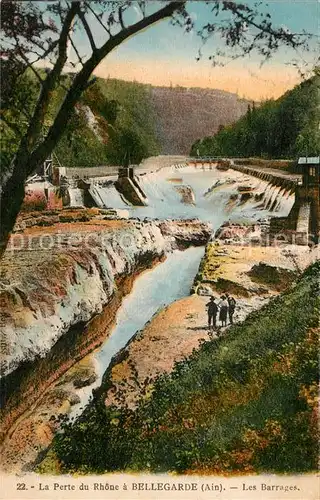 AK / Ansichtskarte Bellegarde sur Valserine La Perte du Rhone les barrages Kat. Bellegarde sur Valserine