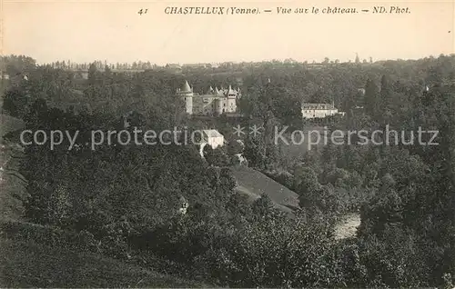 AK / Ansichtskarte Chastellux sur Cure Vue sur le chateau Kat. Chastellux sur Cure