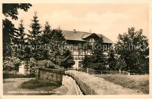 AK / Ansichtskarte Kleingiesshuebel Schulheim Kat. Reinhardtsdorf Schoena