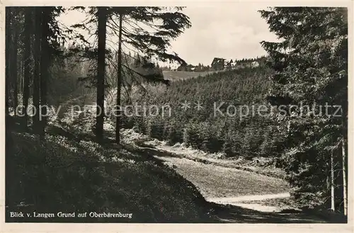 AK / Ansichtskarte Oberbaerenburg Baerenburg Blick vom Langen Grund