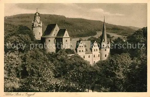 AK / Ansichtskarte Hartenstein Zwickau Schloss Erzgebirge Kupfertiefdruck Kat. Hartenstein Zwickau