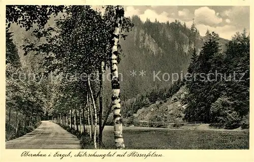 AK / Ansichtskarte Olbernhau Erzgebirge Natzschungtal mit Stoesserfelsen Landschaftspanorama  Kat. Olbernhau