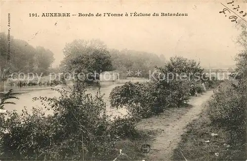 AK / Ansichtskarte Auxerre Bords de l Yonne a l Ecluse du Batardeau Kat. Auxerre