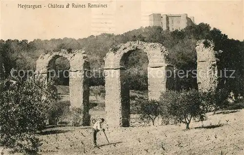 AK / Ansichtskarte Meyrargues Chateau et Ruines Romaines Kat. Meyrargues