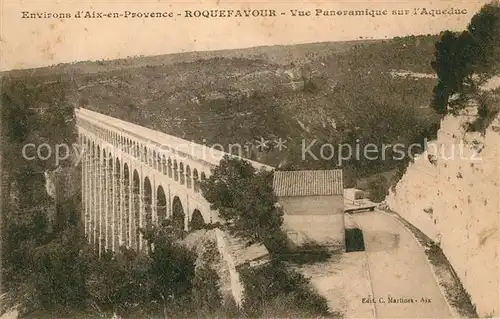 AK / Ansichtskarte Roquefavour Vue panoramique sur l Aqueduc Kat. Ventabren