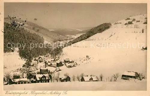 AK / Ansichtskarte Klingenthal Vogtland Aschberg Winterlandschaft Kat. Klingenthal Sachsen