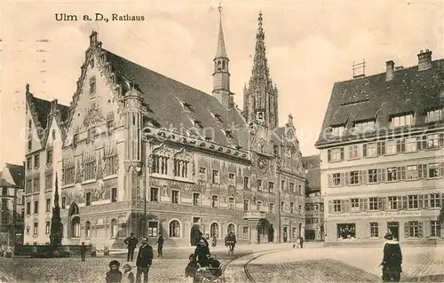 AK / Ansichtskarte Ulm Donau Rathaus Kat. Ulm