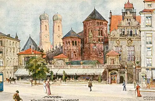 AK / Ansichtskarte Wagner Richard Kuenstler M?nchen K?nstlerhaus Synagoge  / Wagner Richard Kuenstler /