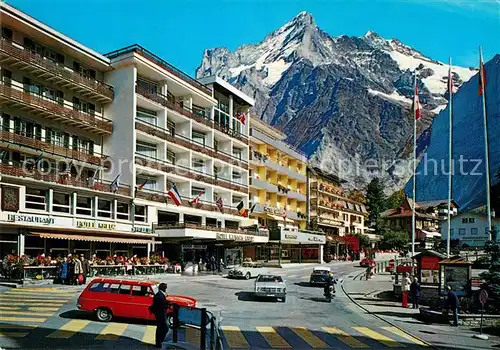 AK / Ansichtskarte Grindelwald Wetterhorn Hotel Weisses Kreuz  Kat. Grindelwald