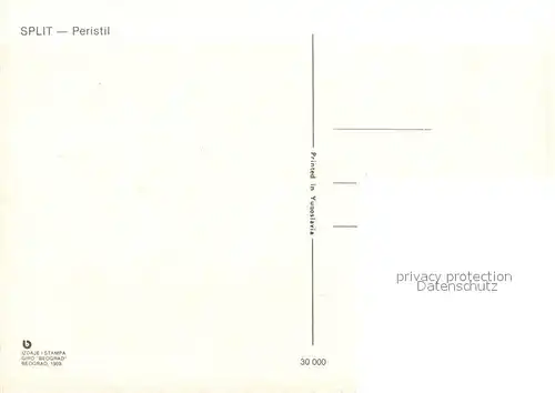 AK / Ansichtskarte Split Spalato Peristil Kat. Split