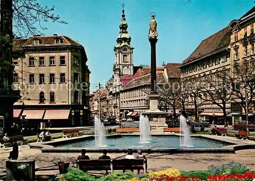 AK / Ansichtskarte Graz Steiermark Platz am Eisernen Tor Brunnen Kat. Graz