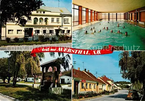 AK / Ansichtskarte Auersthal Hallenbad Gasthof  Kat. Auersthal
