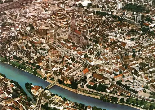 AK / Ansichtskarte Ulm Donau Fliegeraufnahme Muenster Kat. Ulm