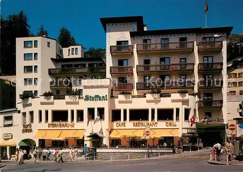 AK / Ansichtskarte Moritz Dorf GR St Hotel Steffani Kat. St Moritz