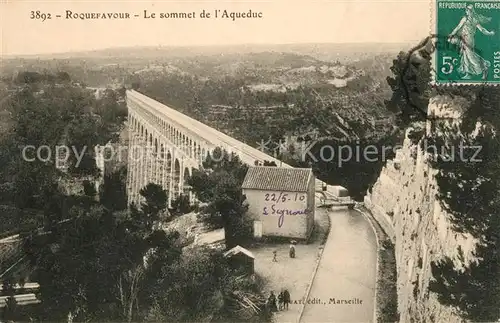 AK / Ansichtskarte Roquefavour Le sommet de l Aqueduc Kat. Ventabren