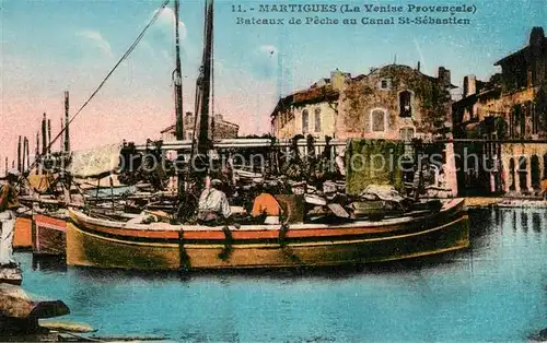 AK / Ansichtskarte Martigues Bateaux de Peche au Canal Saint Sebastien Kat. Martigues