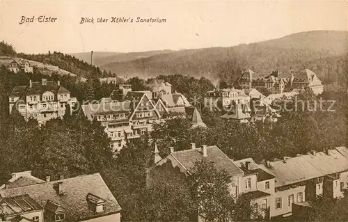 AK / Ansichtskarte Elster Bad Koehlers Sanatorium Kat. Bad Elster