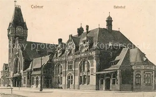 AK / Ansichtskarte Colmar Haut Rhin Elsass Bahnhof Kat. Colmar