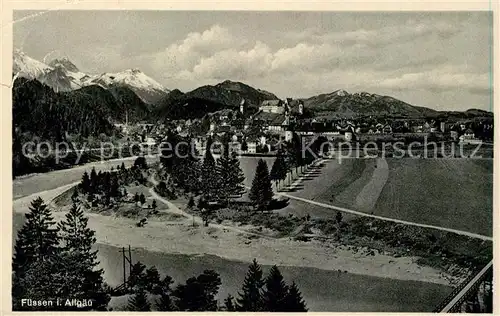 AK / Ansichtskarte Fuessen Allgaeu Panorama Kat. Fuessen