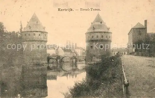 AK / Ansichtskarte Kortrijk West Vlaanderen Broel Toren Kat. Courtrai