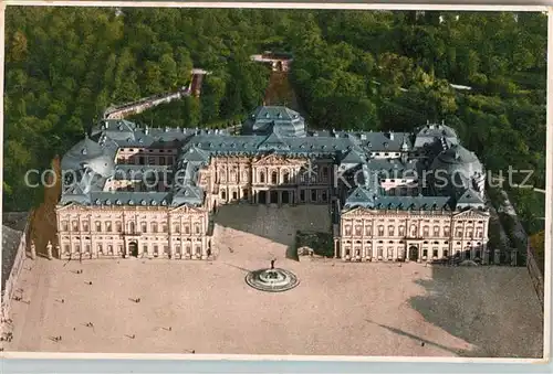 AK / Ansichtskarte Wuerzburg Fliegeraufnahme Residenz Kat. Wuerzburg