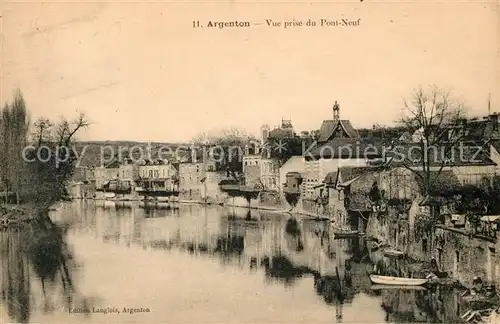 AK / Ansichtskarte Argenton sur Creuse Vue prise du Pont Neuf Kat. Argenton sur Creuse