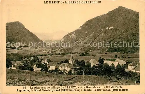 AK / Ansichtskarte Sappey en Chartreuse Isere Le avec Massif de la Grande Chartreuse Kat. Le Sappey en Chartreuse