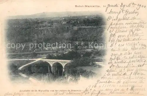 AK / Ansichtskarte Saint Marcellin Viadukt ruines d Beauvoir Kat. Saint Marcellin