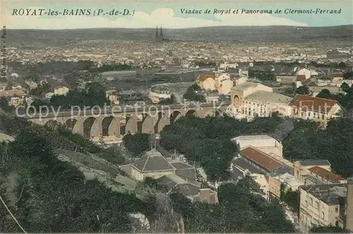 AK / Ansichtskarte Royat les Bains Viaduc et panorama de Clermont Ferrand