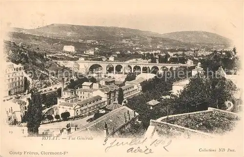 AK / Ansichtskarte Royat les Bains Vue generale