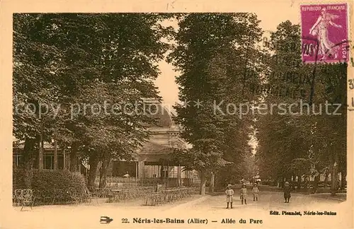 AK / Ansichtskarte Neris les Bains Allee du Parc Kat. Neris les Bains