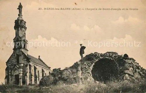 AK / Ansichtskarte Neris les Bains Chapelle de Saint Joseph et la Grotte Kat. Neris les Bains