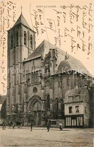 AK / Ansichtskarte Pont Audemer Kirchenpartie Kat. Pont Audemer