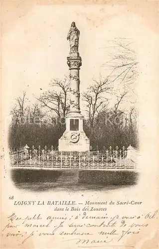 AK / Ansichtskarte Loigny la Bataille Monument du Sacre Coeur dans le Bois des Zouaves Kat. Loigny la Bataille