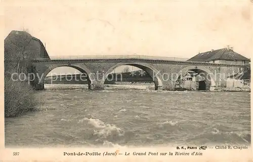 AK / Ansichtskarte Pont de Poitte Grand Pont sur la Riviere d`Ain Kat. Pont de Poitte