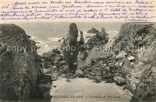 AK / Ansichtskarte Belle Ile en Mer Pyramides de Port Coton