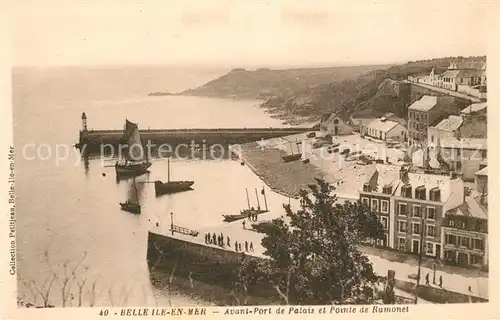 AK / Ansichtskarte Belle Ile en Mer Port Palais et Pointe de Ramonet