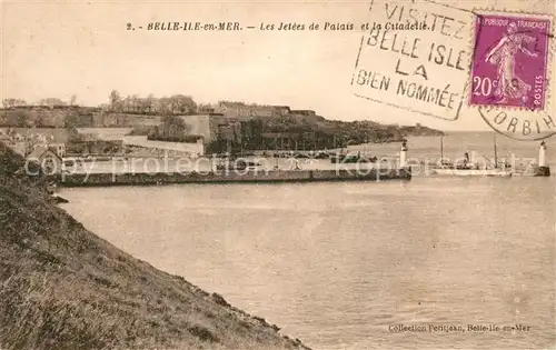 AK / Ansichtskarte Belle Ile en Mer Les Jetees de Palais et la Citadelle