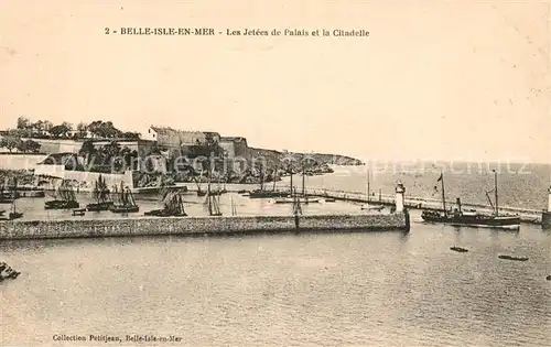 AK / Ansichtskarte Belle Ile en Mer Les Jetees de Palais et Citadelle