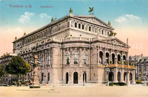 AK / Ansichtskarte Frankfurt Main Opernhaus Denkmal Kat. Frankfurt am Main