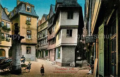 AK / Ansichtskarte Frankfurt Main Goldhutgasse Altstadt Kat. Frankfurt am Main