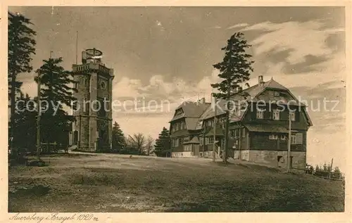 AK / Ansichtskarte Auersberg Wildenthal Unterkunftshaus Aussichtsturm Kat. Eibenstock