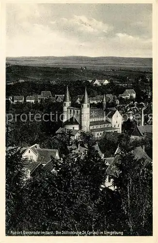 AK / Ansichtskarte Gernrode Harz Stiftskirche St Cyriaci Kat. Gernrode Harz