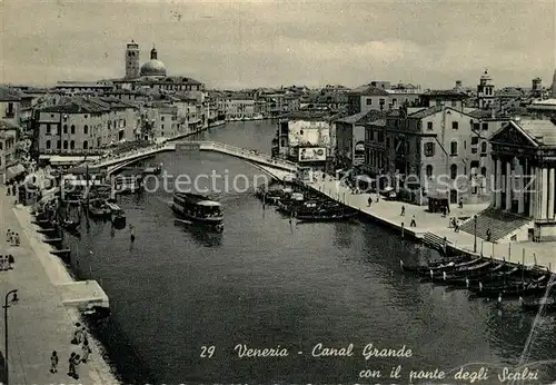 AK / Ansichtskarte Venezia Venedig Canal Grande con il ponte degli Scalzi Kat. 