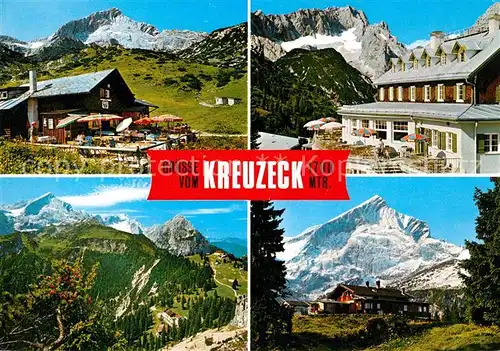 AK / Ansichtskarte Garmisch Partenkirchen Kreuzeck Hochalm Kreuzalm Kat. Garmisch Partenkirchen