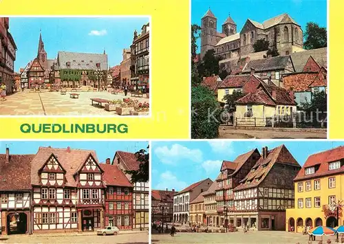 AK / Ansichtskarte Quedlinburg Dom Klopstockhaus Markt Kat. Quedlinburg