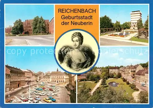 AK / Ansichtskarte Reichenbach Vogtland Neuberin Wasserturm Markt  Kat. Reichenbach