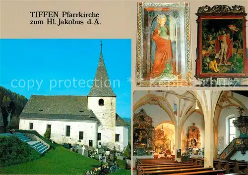 AK / Ansichtskarte Tiffen Pfarrkirche Sankt Jakobus Kat. Steindorf Ossiacher See Kaernten