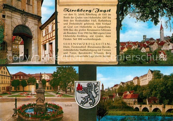 AK / Ansichtskarte Kirchberg Jagst Schloss Panorama Kat. Kirchberg an